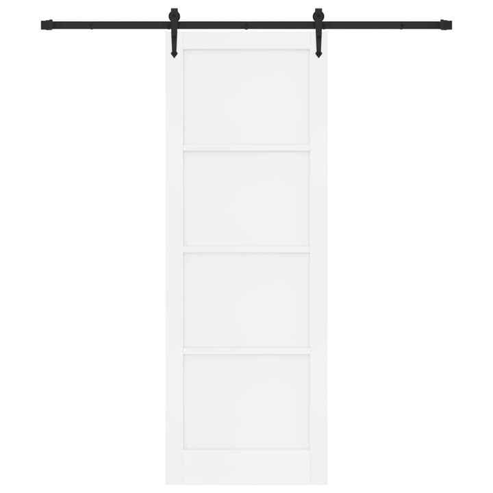 Skydedør ORKDAL Hvid 83 x 232 cm Massivt fyrretræ