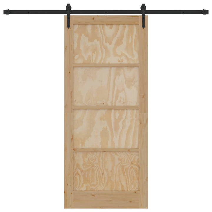 Skydedør ORKDAL Naturfarvet 86 x 198,5 cm Massivt fyrretræ