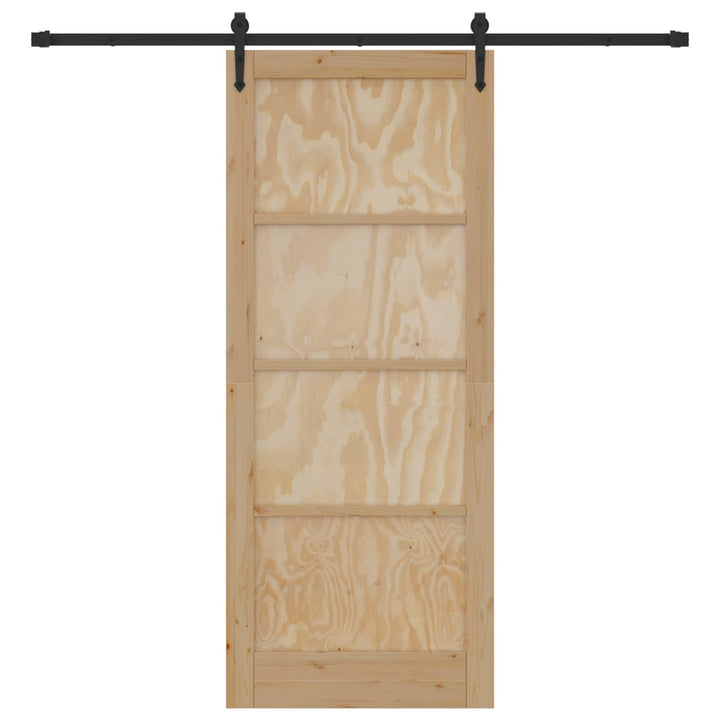 Skydedør ORKDAL Naturfarvet 86 x 211 cm Massivt fyrretræ