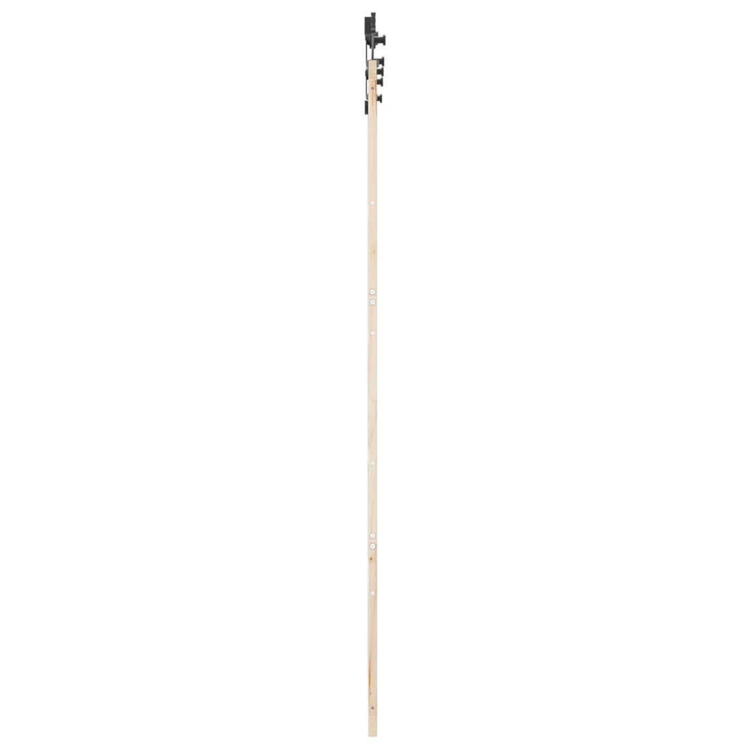 Skydedør Naturfarvet 100 x 208 cm Massivt fyrretræ