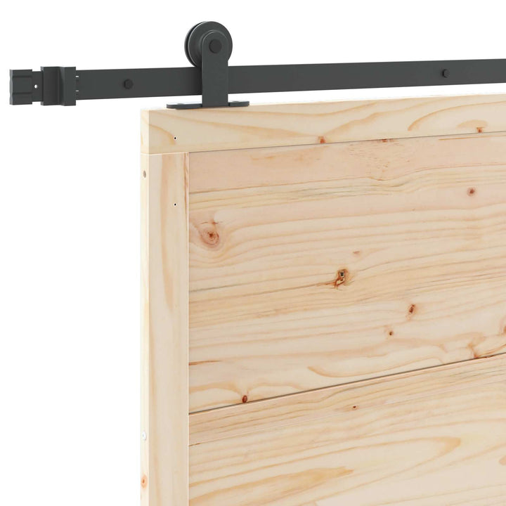Skydedør Naturfarvet 100 x 208 cm Massivt fyrretræ