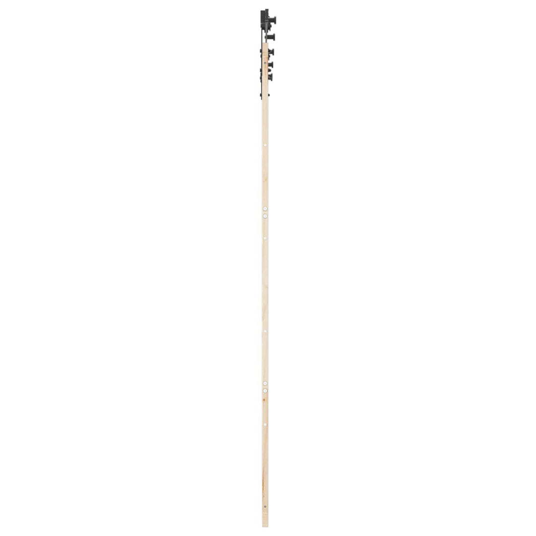 Skydedør Naturfarvet 90 x 208 cm Massivt fyrretræ