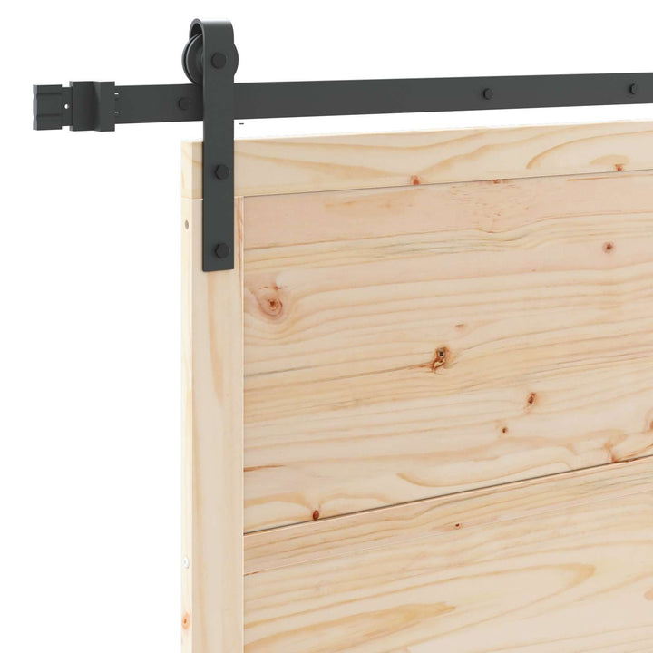 Skydedør Naturfarvet 80 x 208 cm Massivt fyrretræ