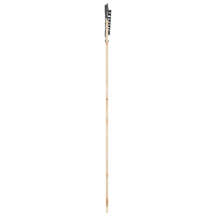 Skydedør Naturfarvet 80 x 208 cm Massivt fyrretræ