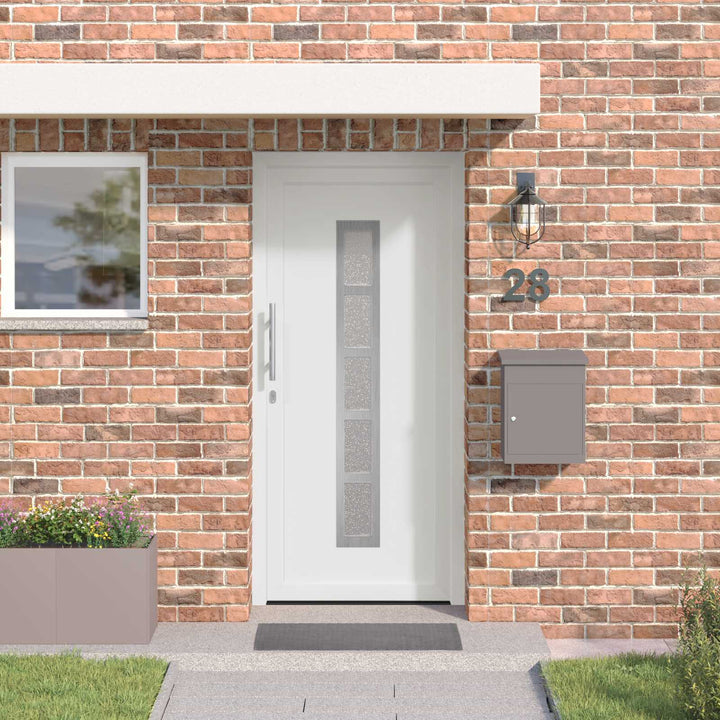 Hoveddør Hvid 98 x 200 cm PVC
