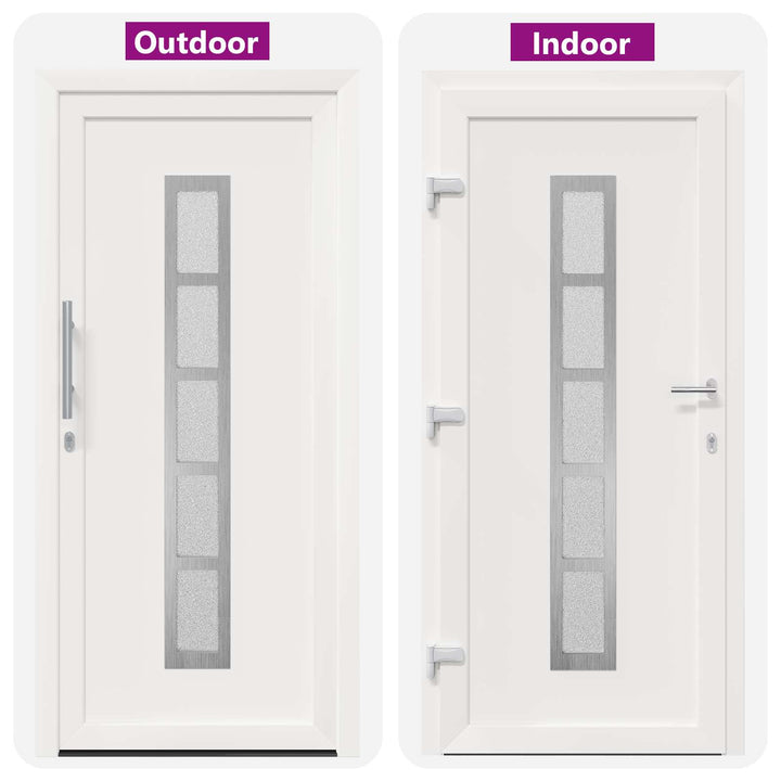 Hoveddør Hvid 98 x 200 cm PVC