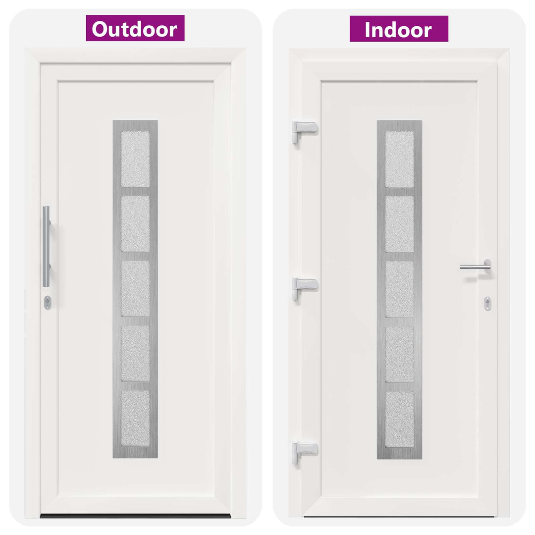 Hoveddør Hvid 108 x 208 cm PVC