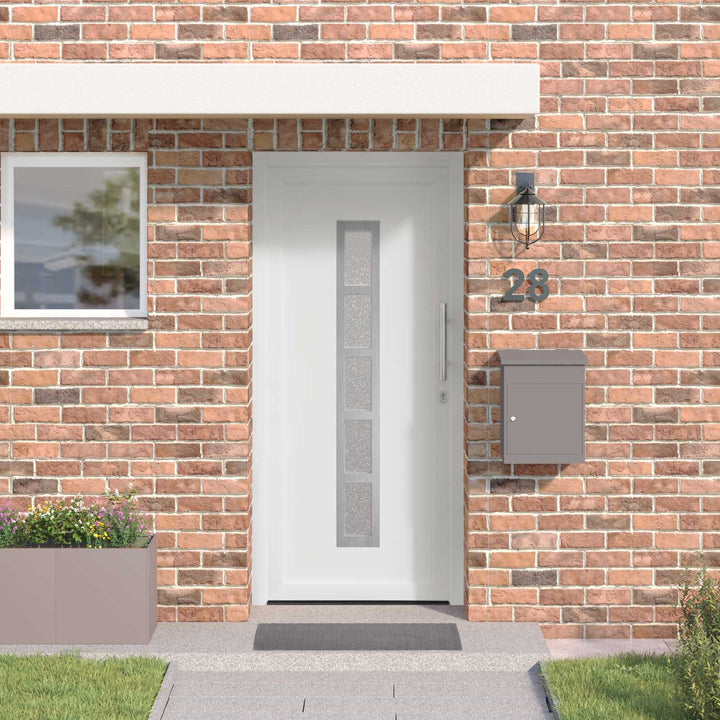 Hoveddør Hvid 98 x 200 cm PVC