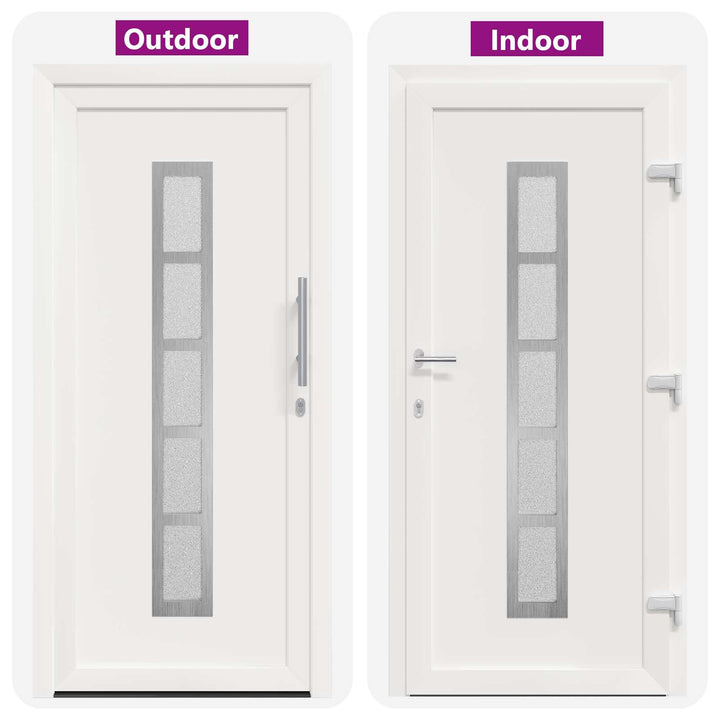Hoveddør Hvid 98 x 200 cm PVC