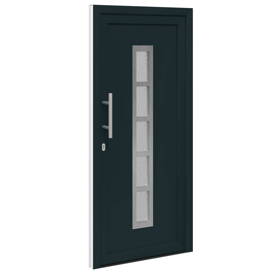 Hoveddør Antracit 88 x 200 cm PVC