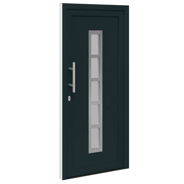 Hoveddør Antracit 88 x 200 cm PVC