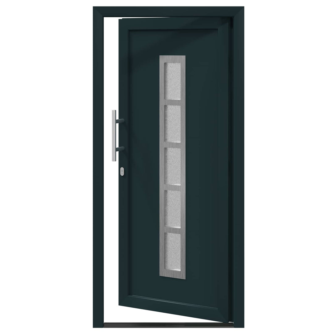 Hoveddør Antracit 88 x 200 cm PVC