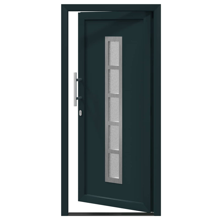Hoveddør Antracit 108 x 208 cm PVC
