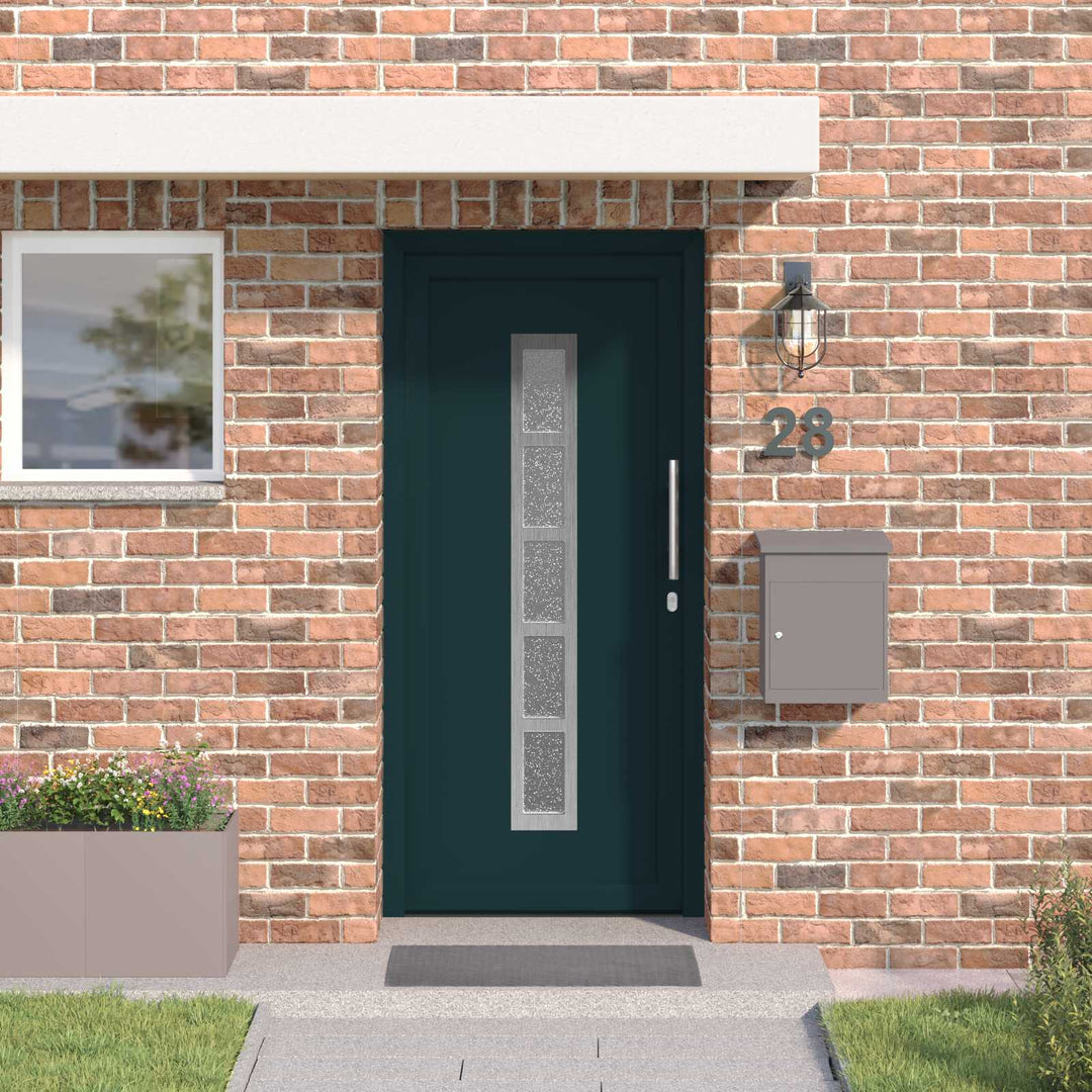 Hoveddør Antracit 108 x 208 cm PVC