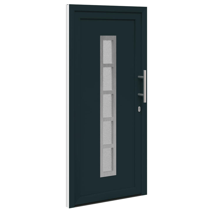 Hoveddør Antracit 108 x 208 cm PVC
