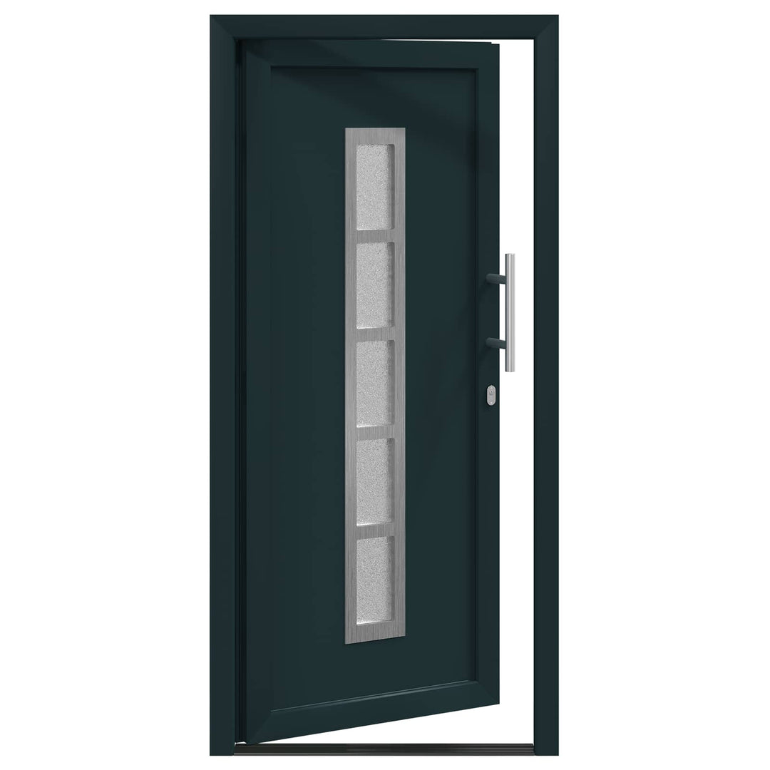 Hoveddør Antracit 108 x 208 cm PVC