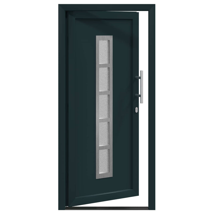 Hoveddør Antracit 108 x 208 cm PVC