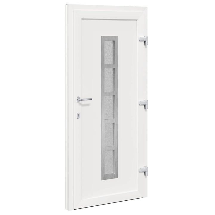 Hoveddør Antracit 108 x 208 cm PVC