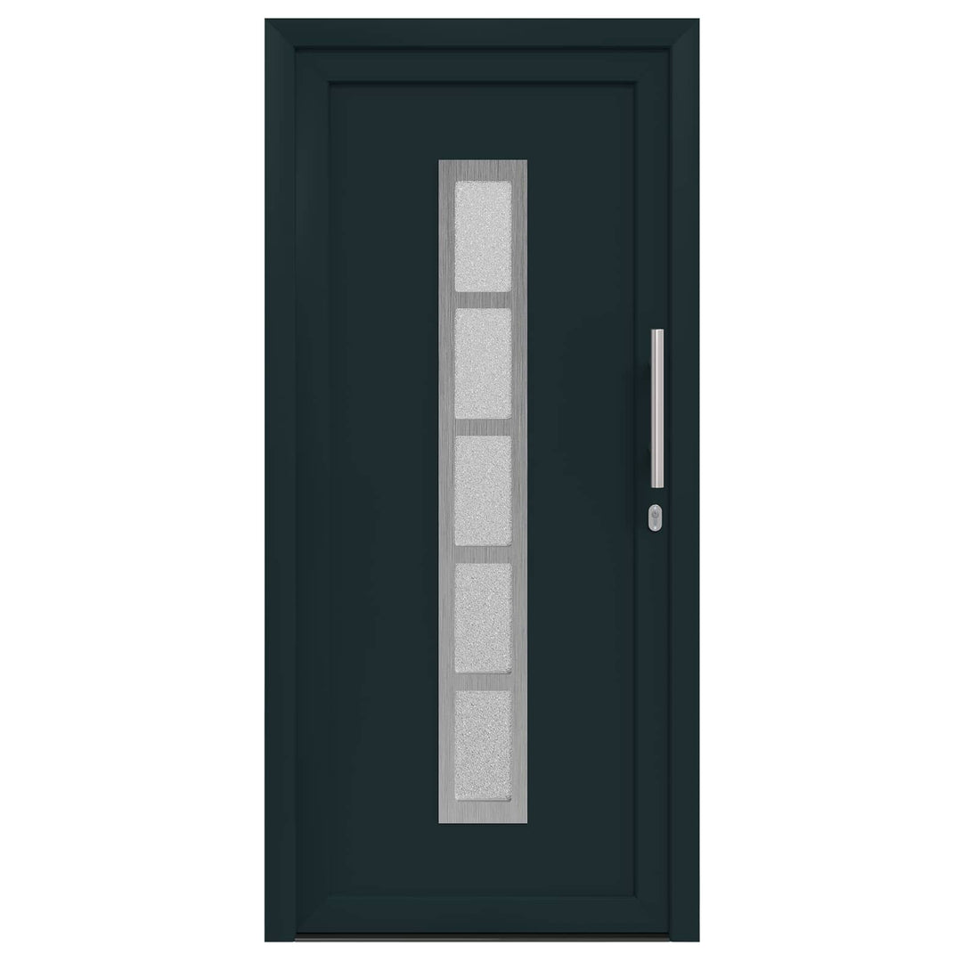 Hoveddør Antracit 108 x 208 cm PVC