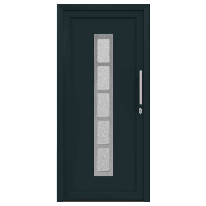 Hoveddør Antracit 108 x 208 cm PVC