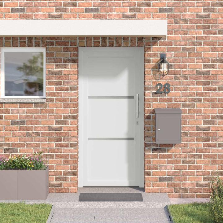 Hoveddør Hvid 108 x 208 cm PVC