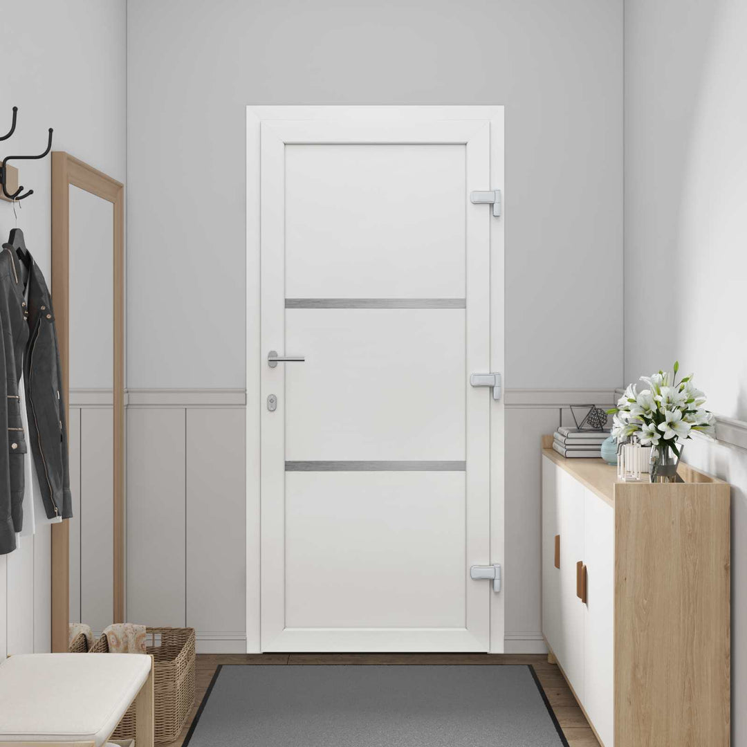 Hoveddør Hvid 108 x 208 cm PVC