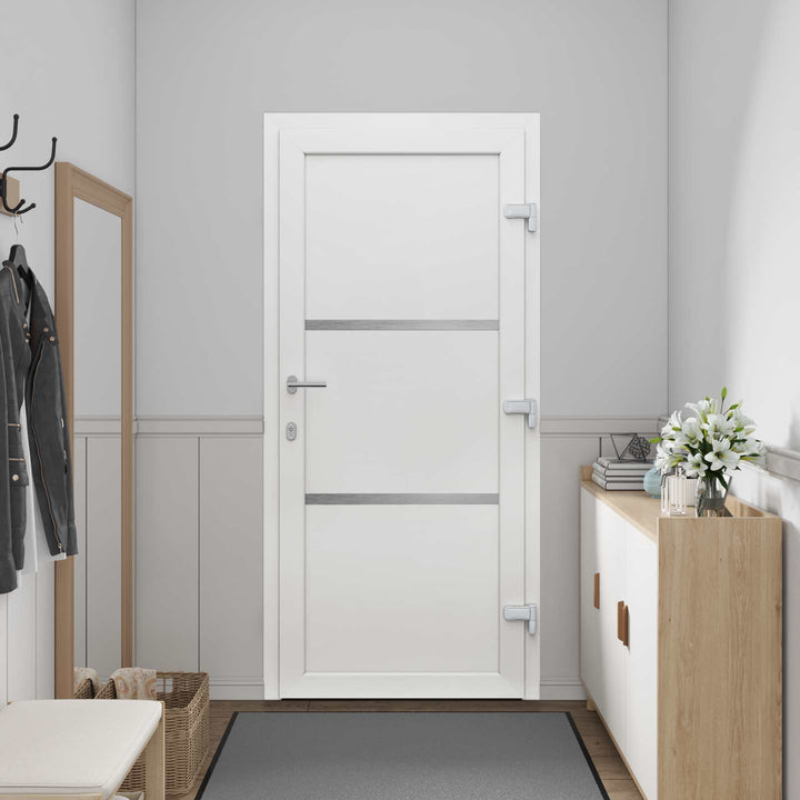 Hoveddør Hvid 108 x 208 cm PVC