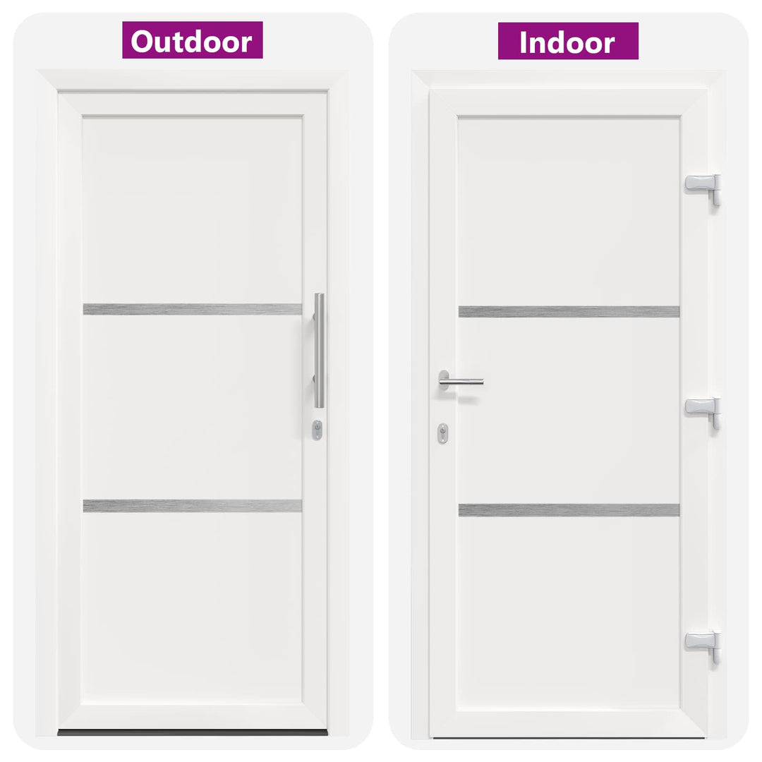 Hoveddør Hvid 108 x 208 cm PVC