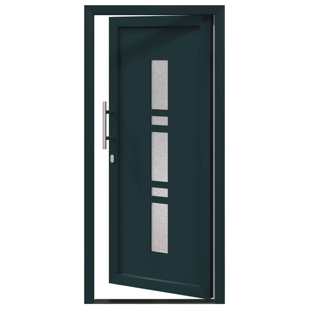 Hoveddør Antracit 98 x 200 cm PVC