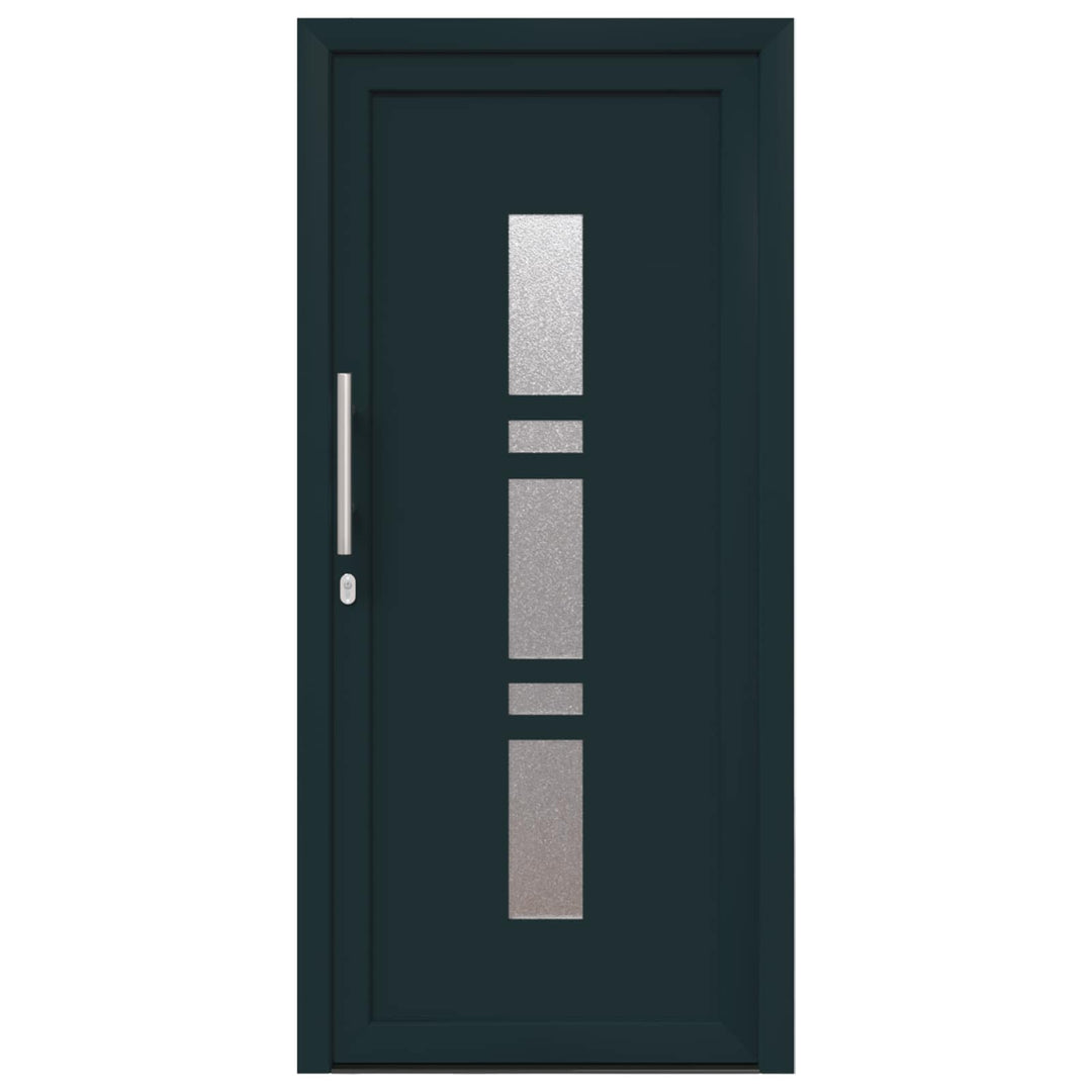 Hoveddør Antracit 98 x 200 cm PVC