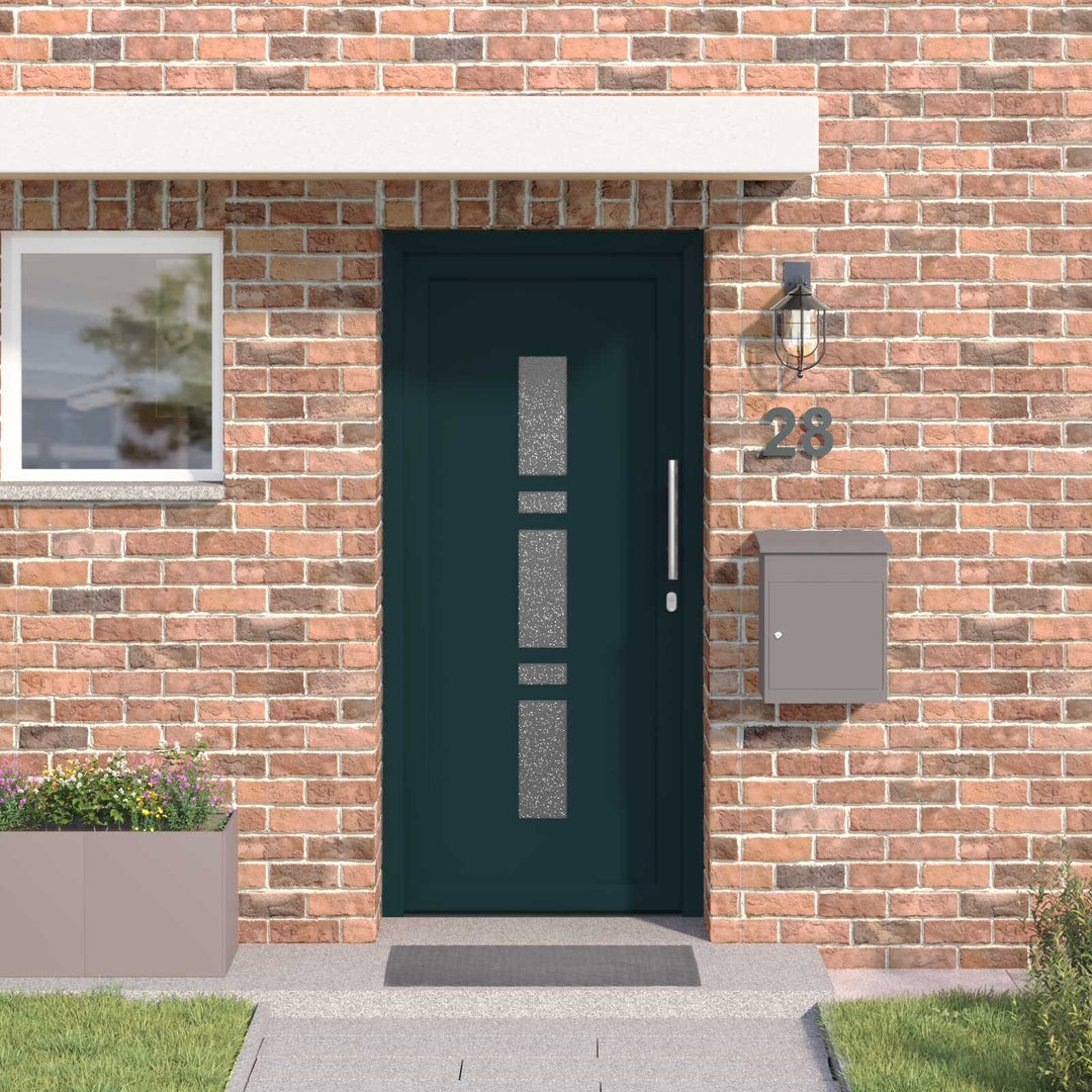 Hoveddør Antracit 108 x 208 cm PVC