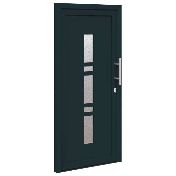 Hoveddør Antracit 108 x 208 cm PVC
