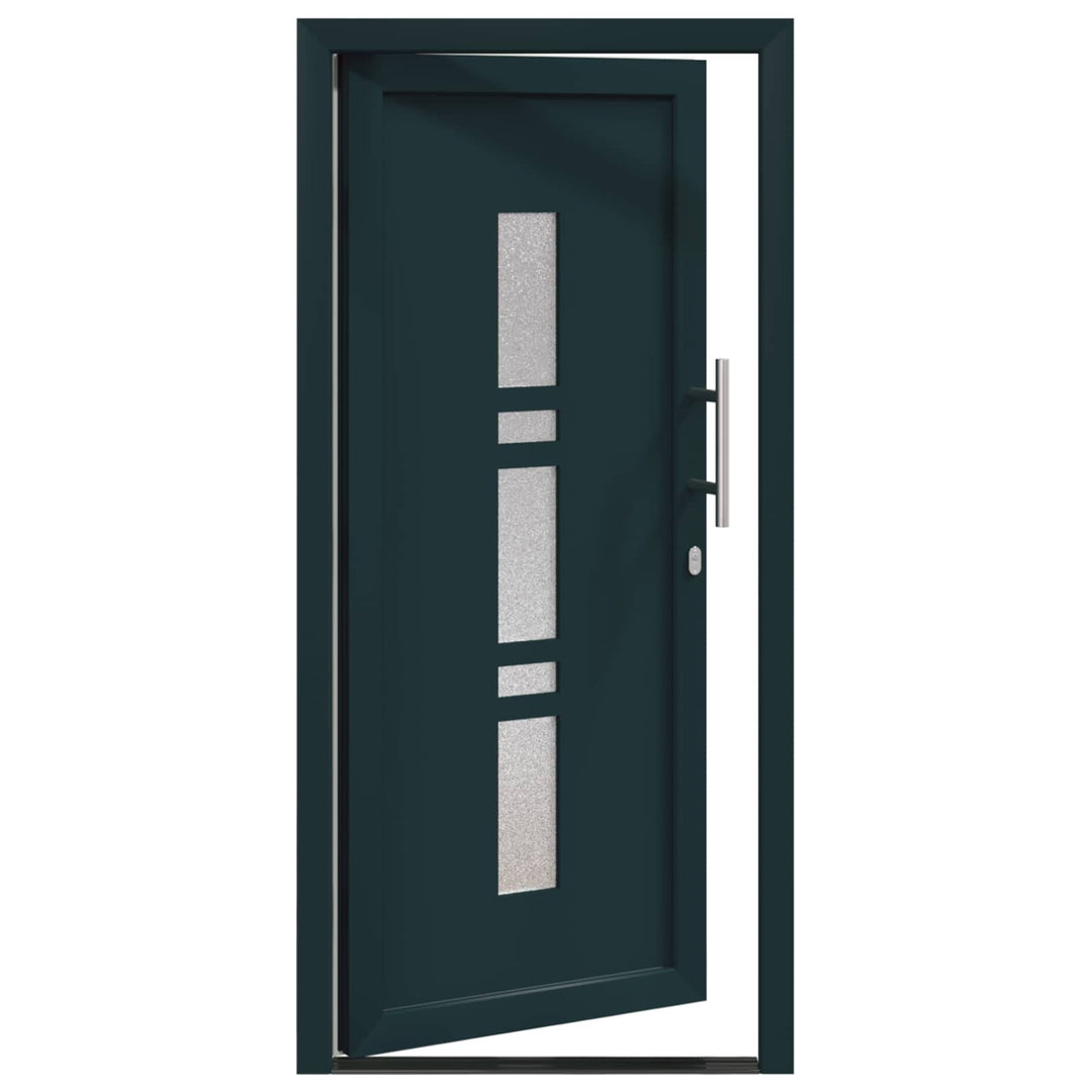 Hoveddør Antracit 108 x 208 cm PVC