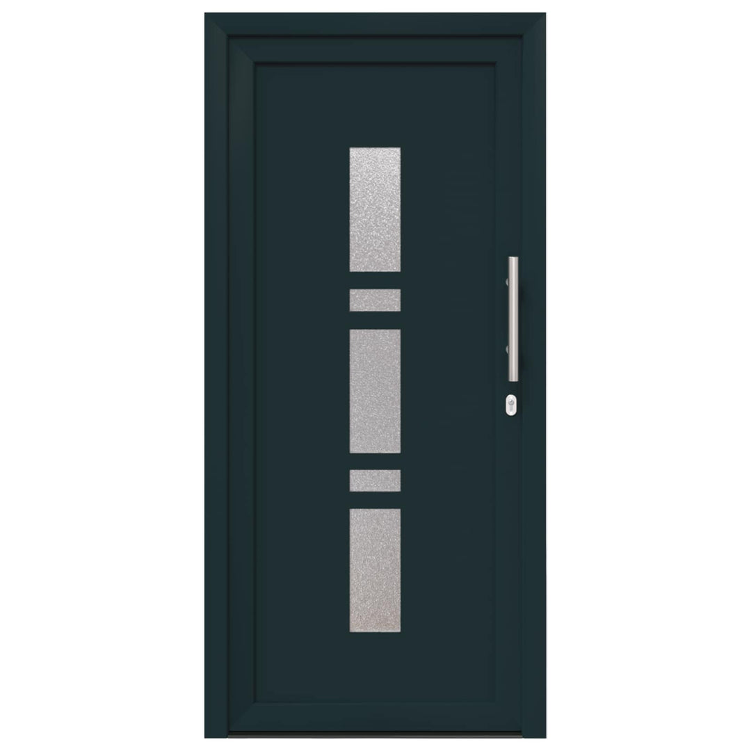 Hoveddør Antracit 108 x 208 cm PVC