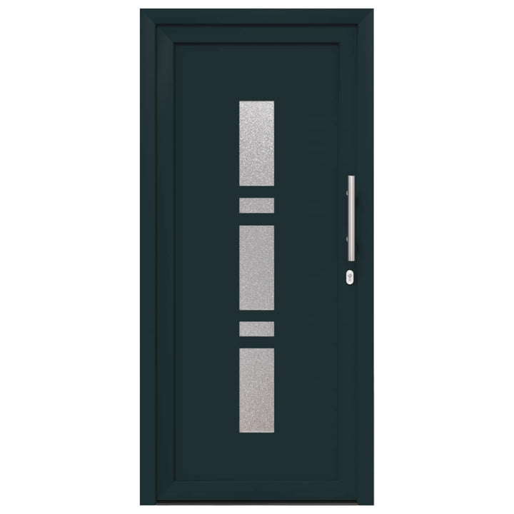 Hoveddør Antracit 108 x 208 cm PVC