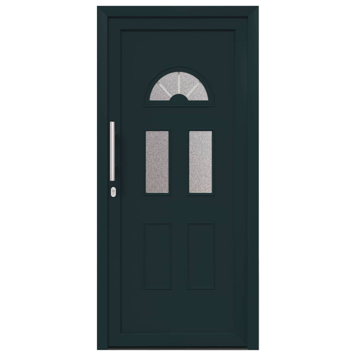 Hoveddør Antracit 98 x 208 cm PVC