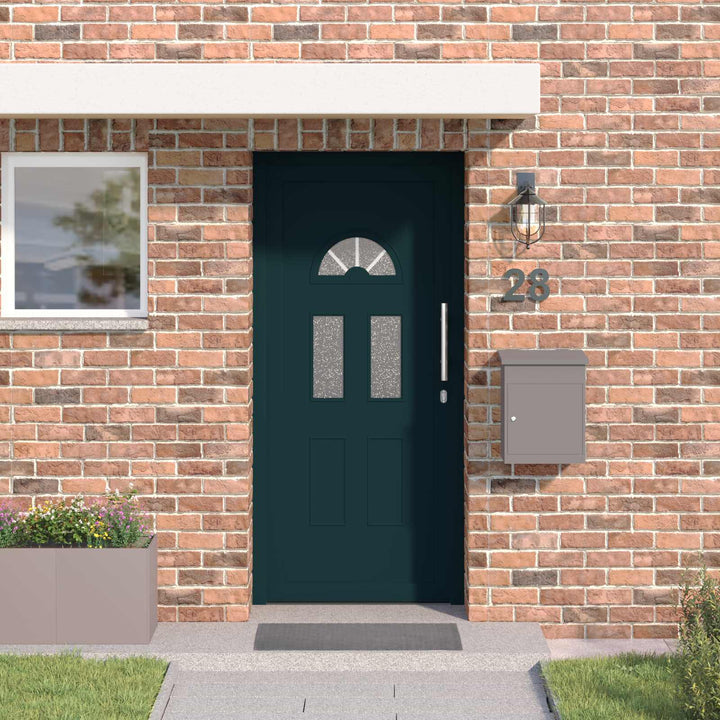 Hoveddør Antracit 110 x 210 cm PVC