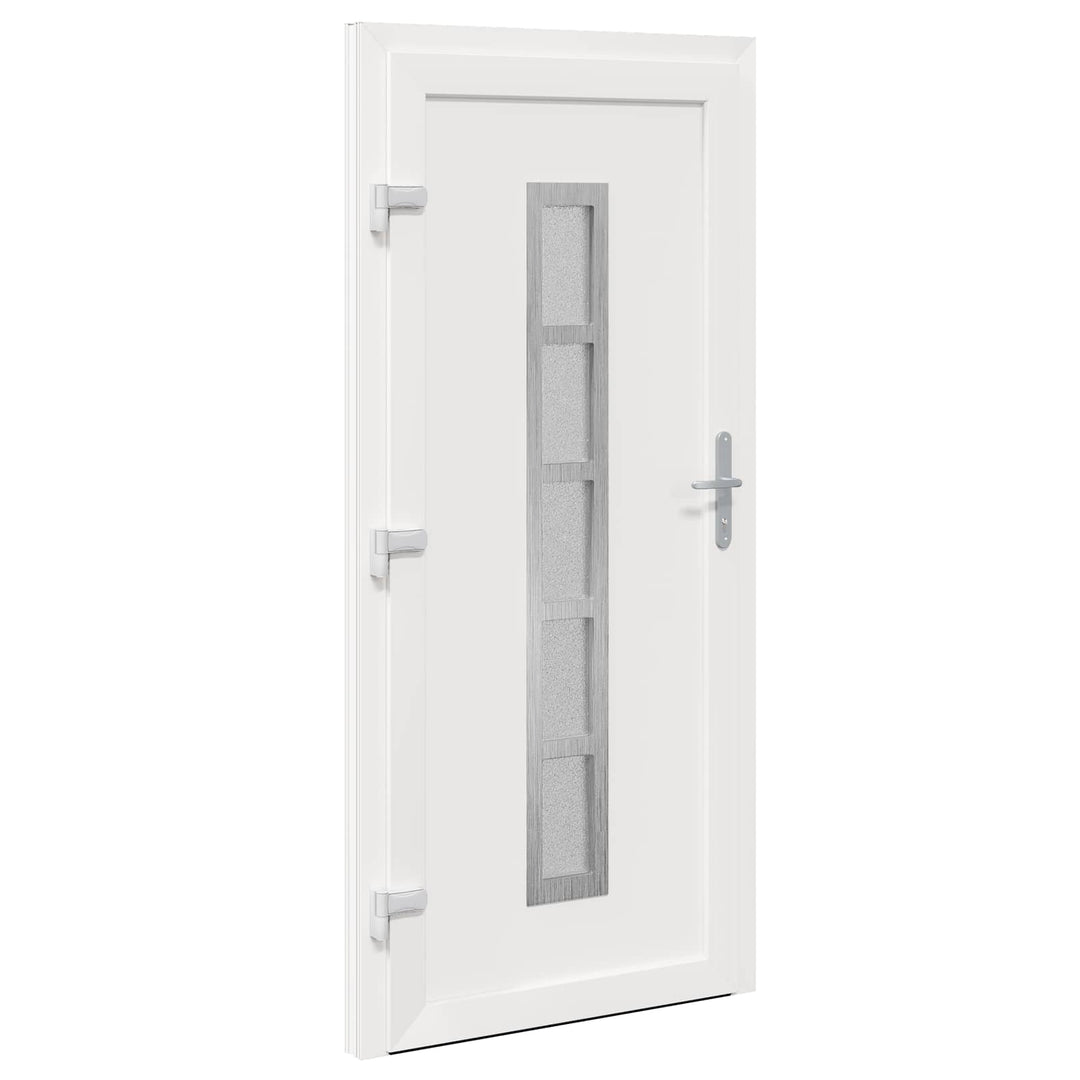 Hoveddør Hvid 88 x 200 cm PVC
