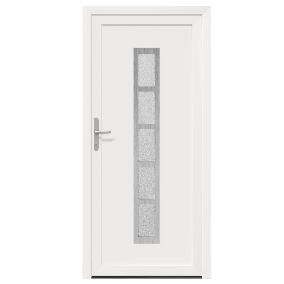 Hoveddør Hvid 108 x 208 cm PVC
