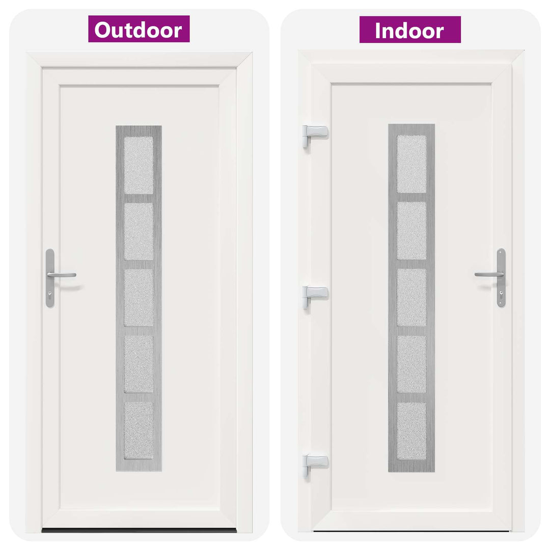 Hoveddør Hvid 108 x 208 cm PVC