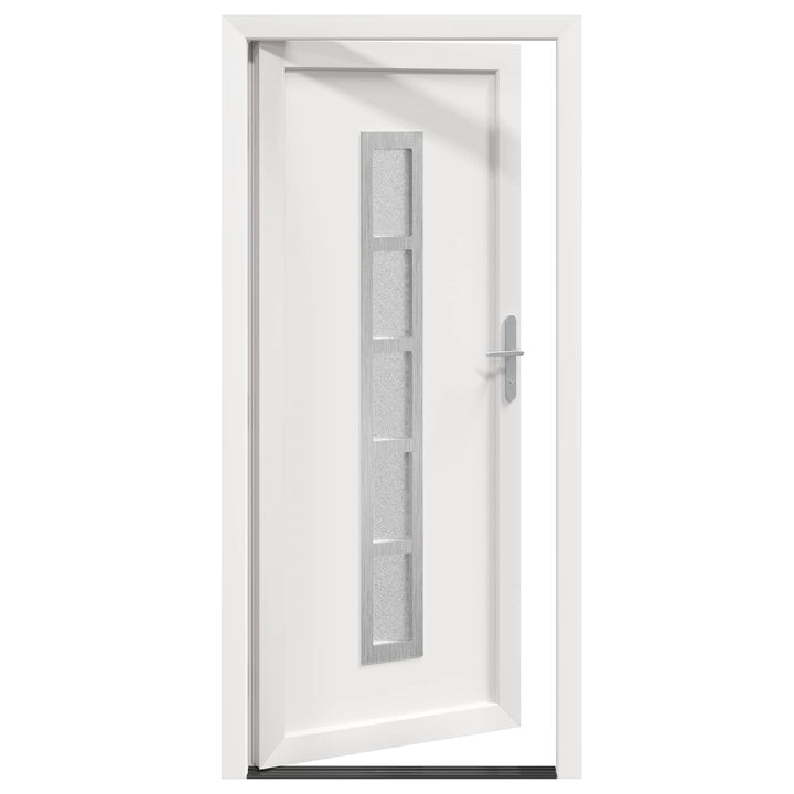 Hoveddør Hvid 108 x 208 cm PVC