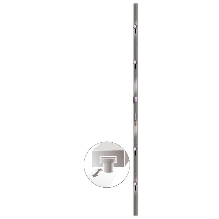 Hoveddør Antracit 88 x 200 cm PVC