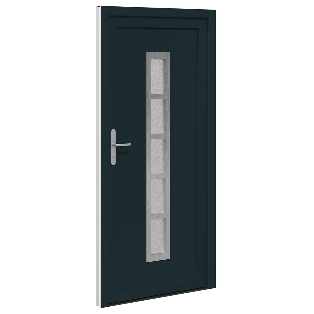 Hoveddør Antracit 98 x 208 cm PVC