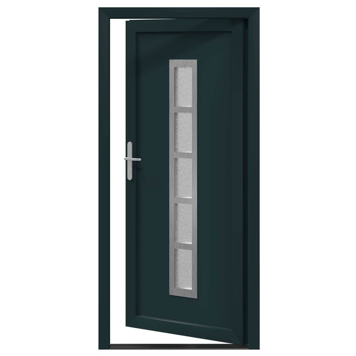 Hoveddør Antracit 98 x 208 cm PVC