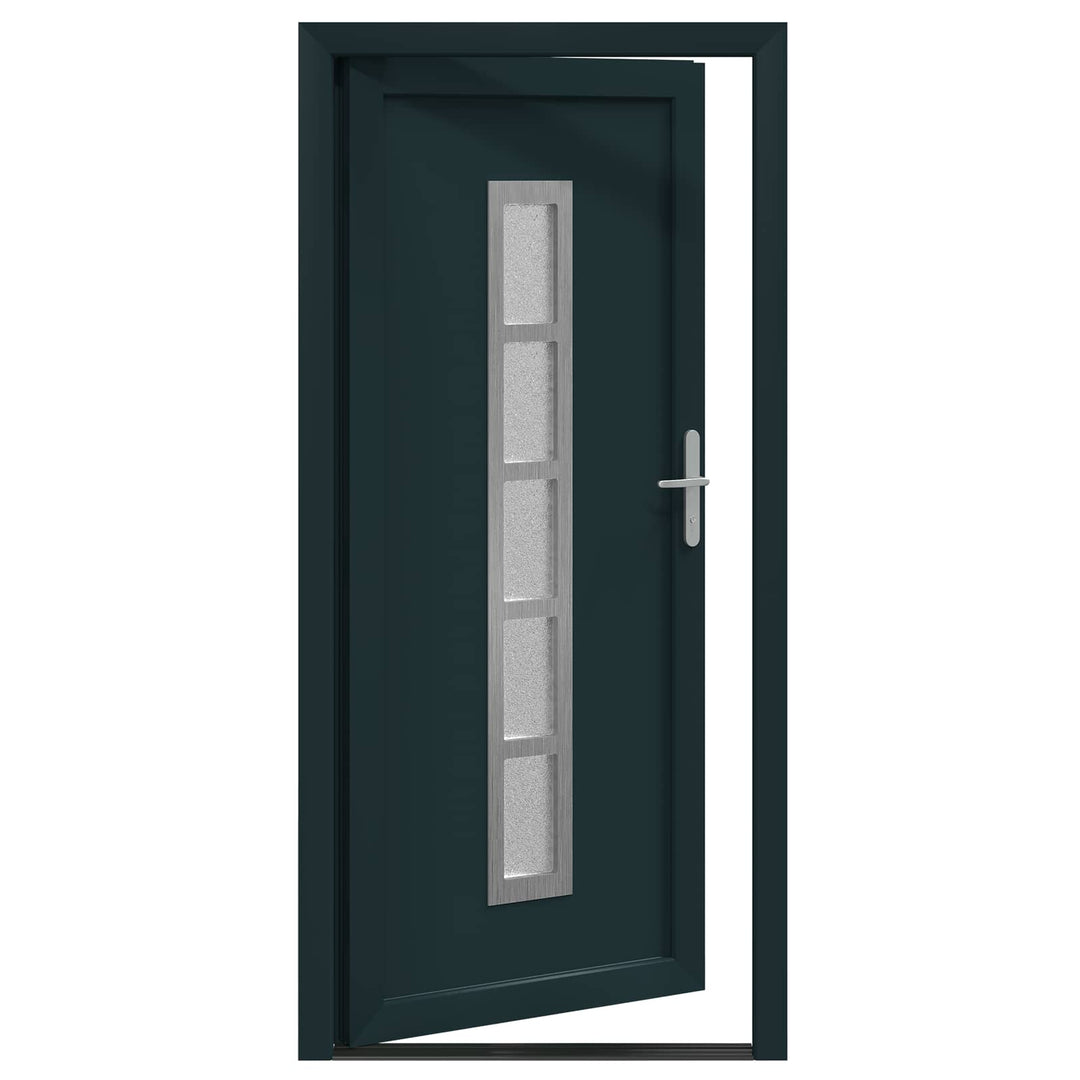 Hoveddør Antracit 98 x 208 cm PVC