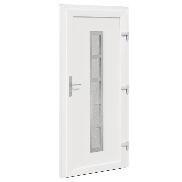 Hoveddør Antracit 98 x 208 cm PVC