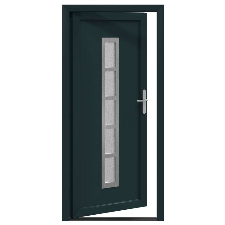 Hoveddør Antracit 108 x 208 cm PVC