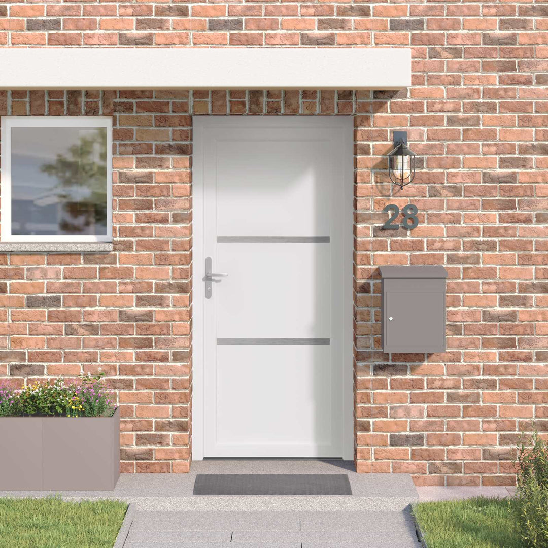 Hoveddør Hvid 98 x 200 cm PVC