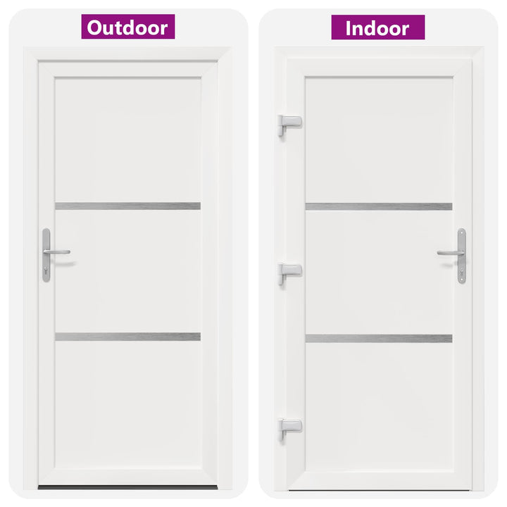 Hoveddør Hvid 98 x 208 cm PVC