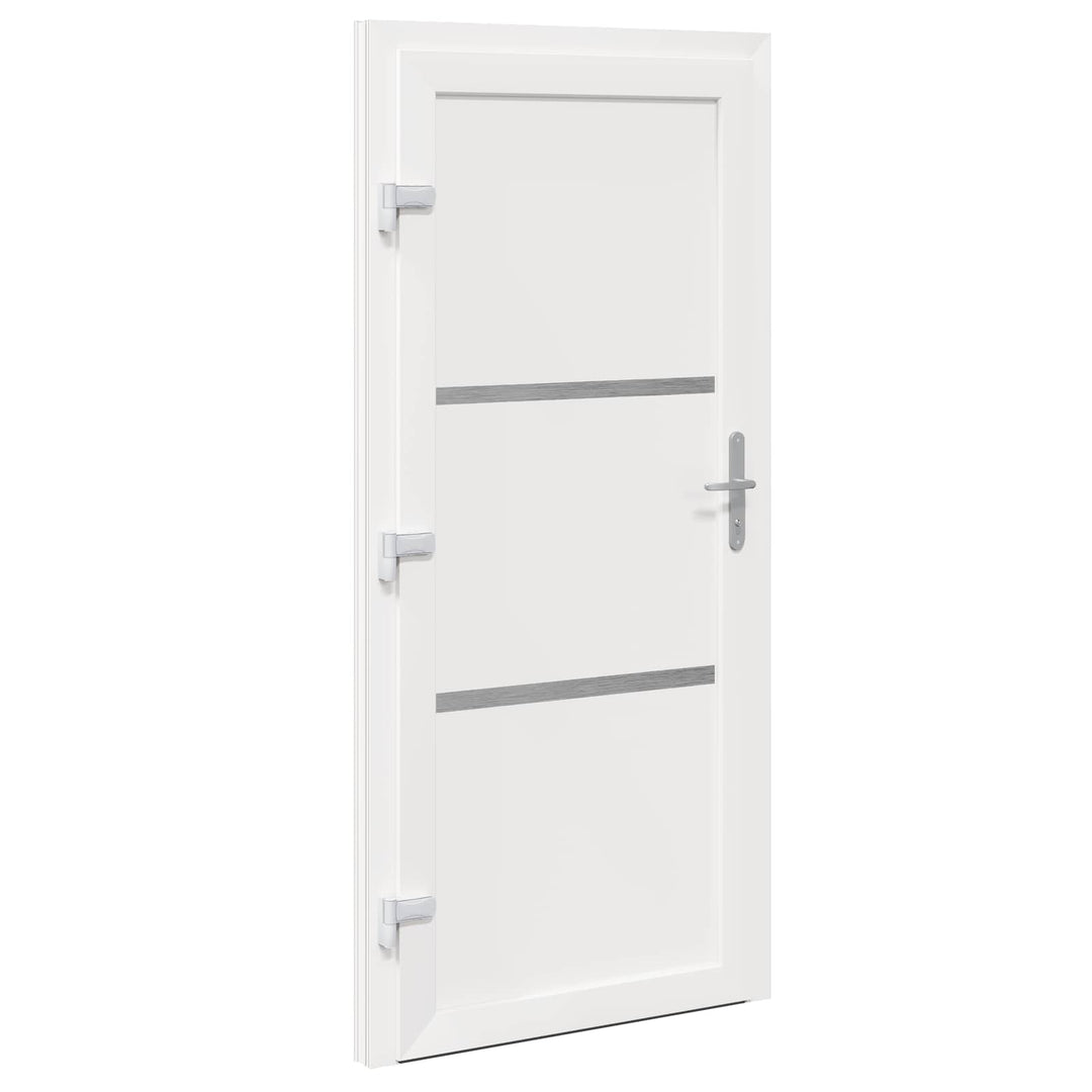 Hoveddør Hvid 108 x 208 cm PVC